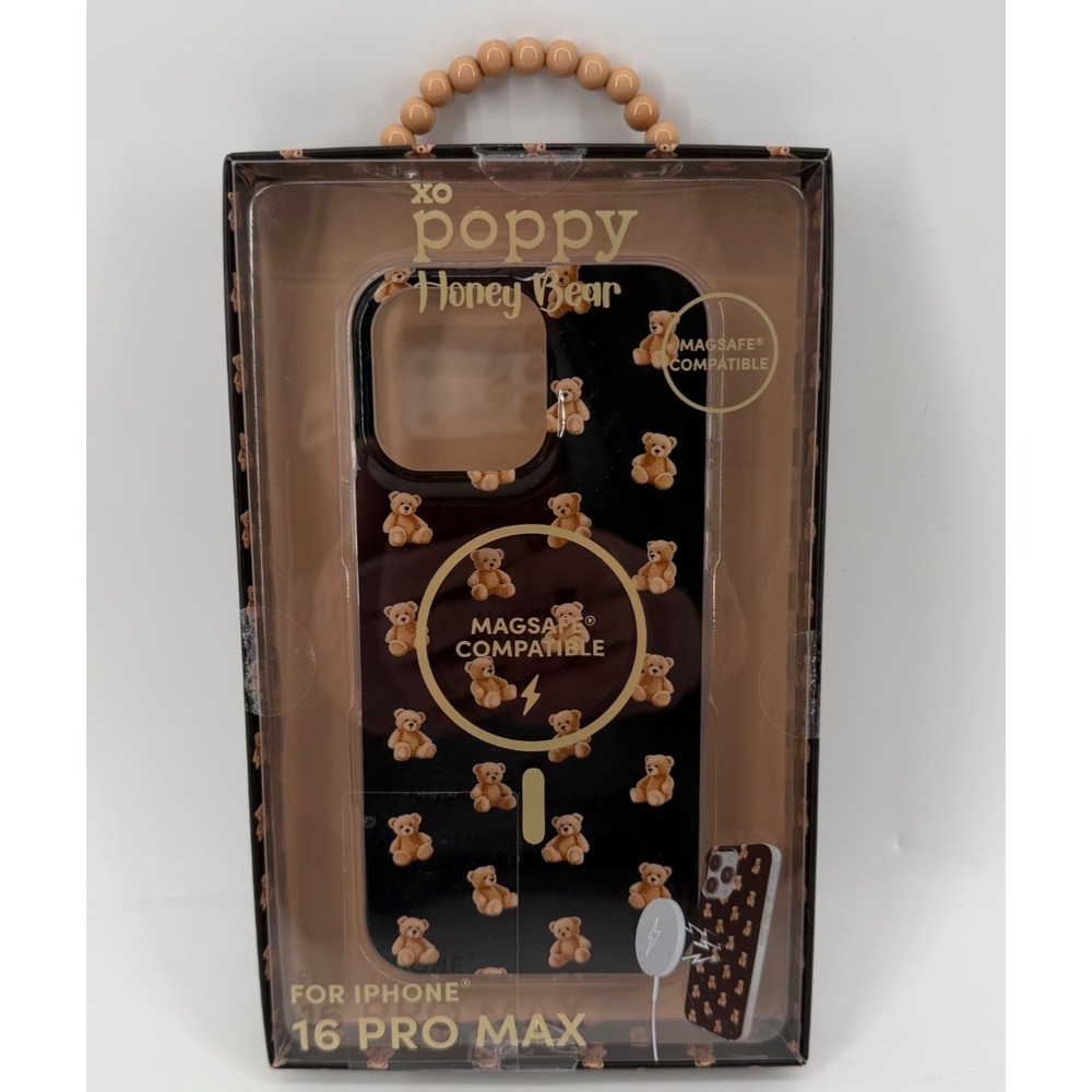 XO Poppy Honey Bear iPhone 16 Pro Max MagSafe Phone Case  New